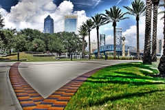 Downtown Jacksonville from Friendship Park