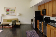 Loft apartment kitchen area