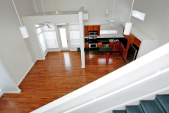 Loft apartment kitchen area