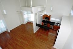 Kitchen area at condos at The Lofts San Marco